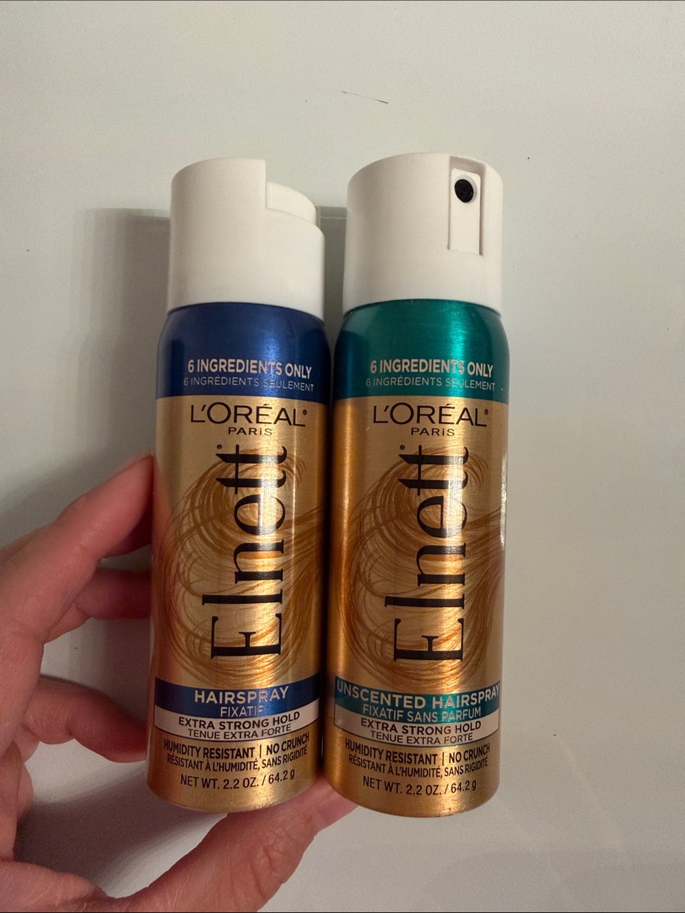 L’oreal Elnett Extra Strong Hold Hairspray - Blue & Teal small size
